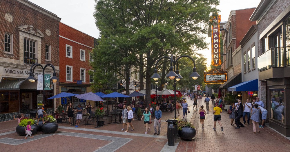 "The downtown mall is one example of the many things to do in charlottesville va"